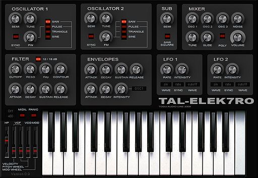  TAL-Elek7ro: VST Analog Synth von Togu Audio Line