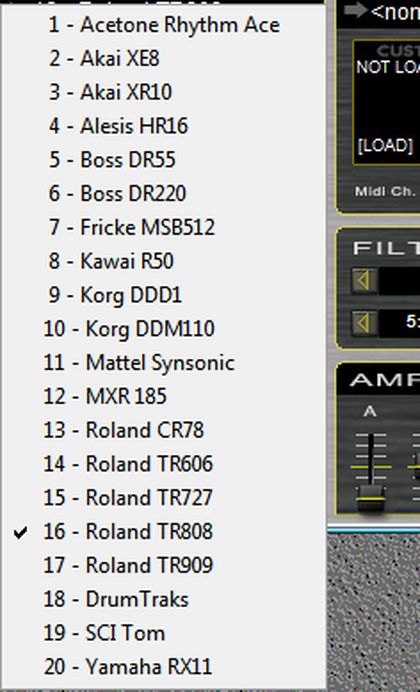 DSK Minidrumz 2 VST Drumcomputer Presetlist