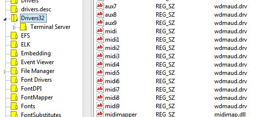 USB Devices Registry MIDI Einträge übergelaufen