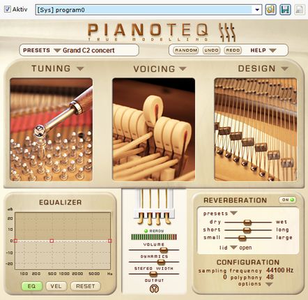 Pianoteq physical modeling Piano
