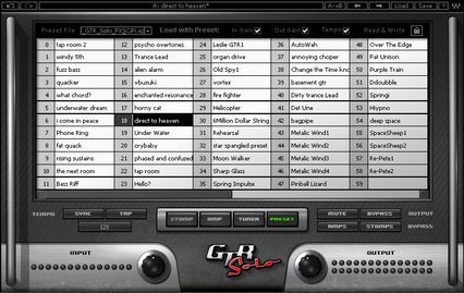 WAVES GTR SOLO Presets