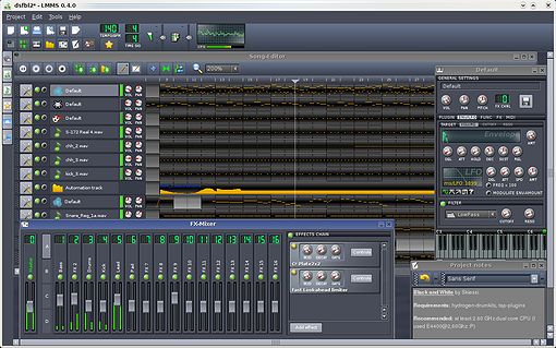 LMMS Audio/Midi Sequenzer Freeware für Windows und Linux, die kostenlose FL-Studio Alternative?