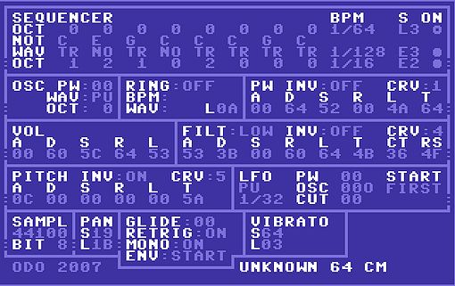 Unknown 64 CM, SID Chip Emulator VST