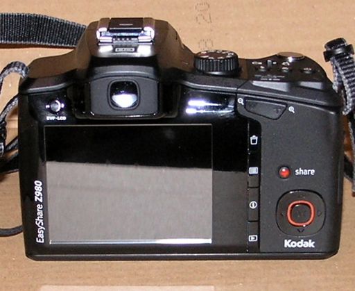 Kodak Easyshare Z980 Rückansicht