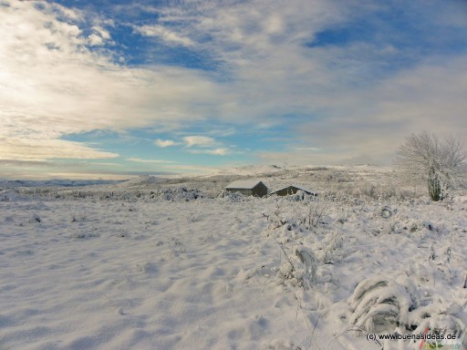 Noch einmal Schnee in Galicia, fotografiert mit der Kodak Easyshare Z980
