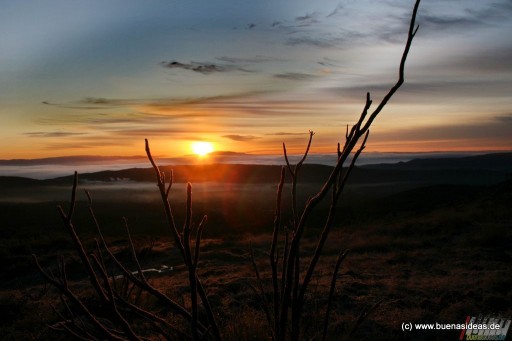 Sonnenaufgang in Carzoá, fotografiert mit der Canon EOS 350D