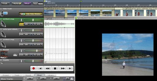 Acoustica Mixcraft 5 Video Editing