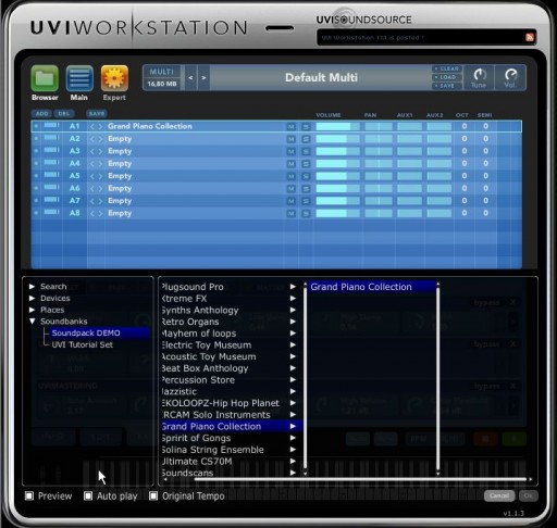 UVI Workstation 1.3 Browser