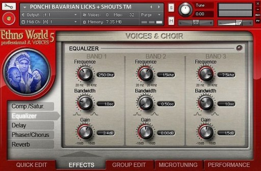 EthnoWold Voices & Choirs Parametric Equalizer