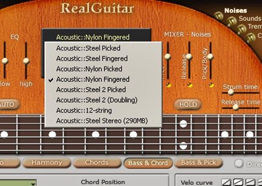 MusicLab RealGuitar Gitarren Auswahl