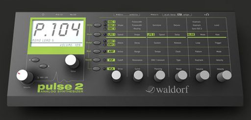 Waldorf Pulse 2 Synthesizer  Draufsicht