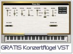 Konzertflügel gratis, Piano One emuliert einen Yamaha C7 im VSTi Format.