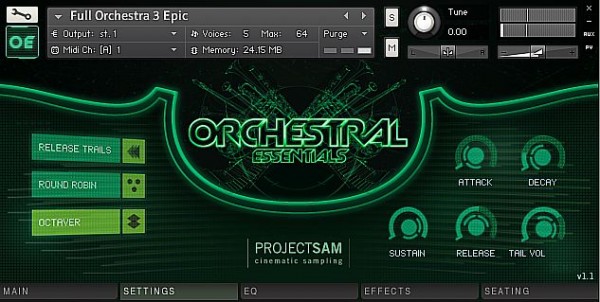 ProjectSam-Orchestral-Essentials-Settings