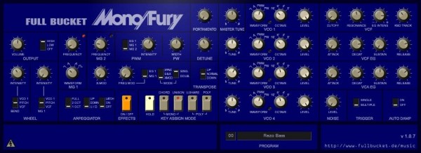 monofury gratis 64 bit Synthesizer Plugin