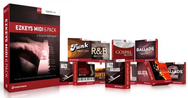 TOONTRACK EZkeys MIDI 6 Pack