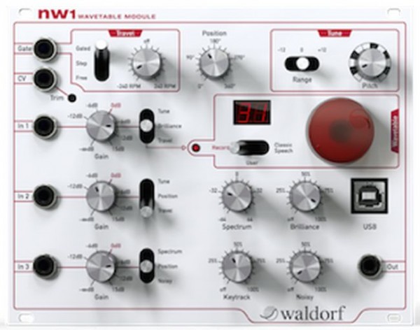 WALDORF: NW1 Wavetable Module fürs Eurorack