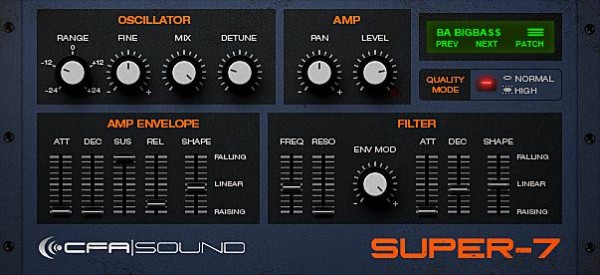 Supersaw Synthesizer Plugin