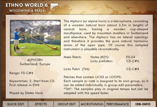 Ethno World 6 -Instruments-IDB-Info