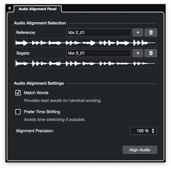 Cubase 10 Audio Alignment