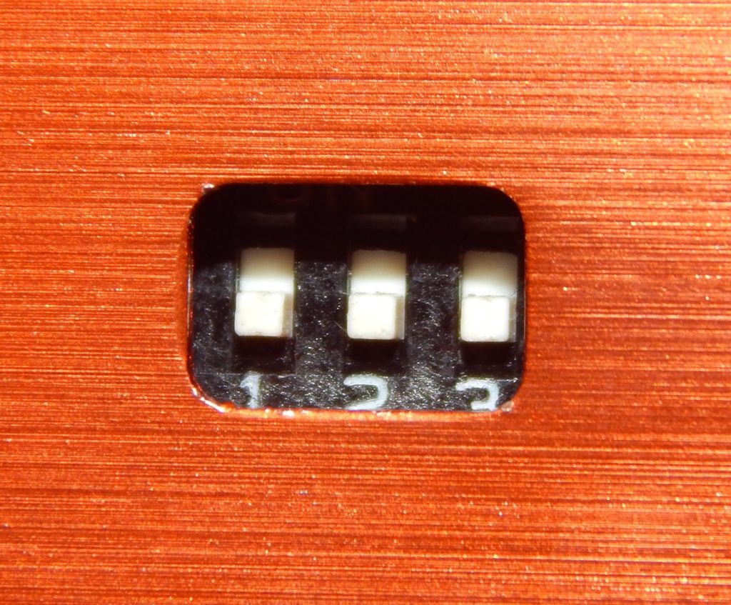 ESI M8U eX - DIP-Schalter auf der Unterseite