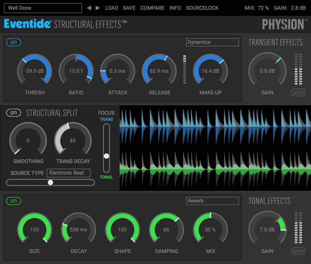 Physion Eventide GUI