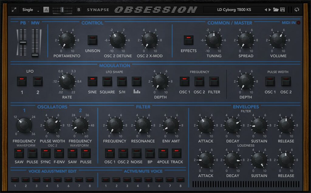SYNAPSE AUDIO SOFTWARE OBSESSION