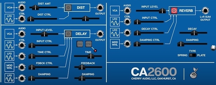 CHERRY AUDIO CA2600 - integrierte Effekte