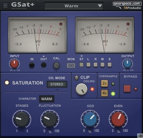 TBProAudio GSat+ Saturation PLugin kostenlos