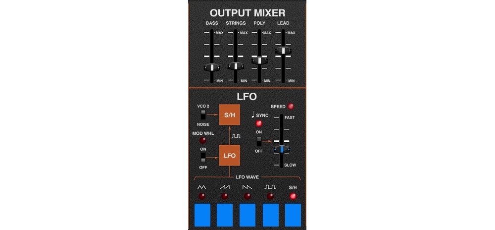 CHERRY AUDIO QUADRA - Output Mixer und LFO