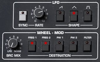 LFO und Wheel Mod