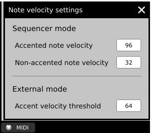 D16 GROUP PHOSCYON 2 - Note velocity settings