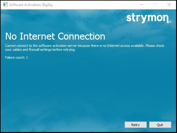 STRYMON BIGSKY - ILOK CLOUD nur mit permanter Internetverbindung