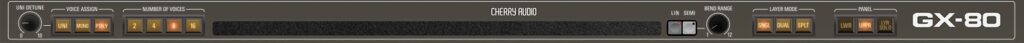 CHERRY AUDIO GX-80 - Global Controls