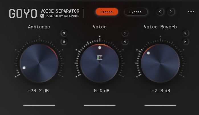 Vocals aus Musik separieren mit GOYO Voice Separator