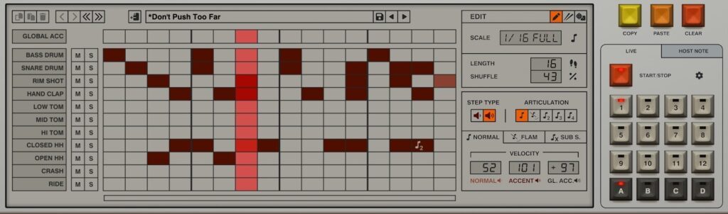 D16 GROUP DRUMAZON 2 - Step-Sequencer
