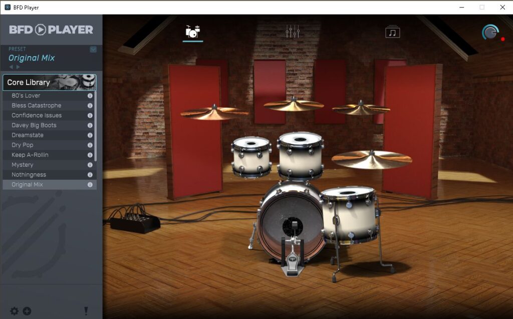 Drum Plugin gratis BFD Player Drumset Auswahl