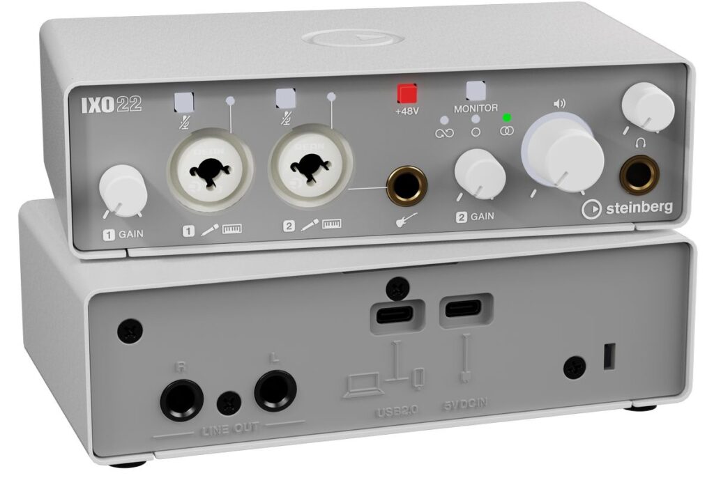 Steinberg IXO USB Audio-Interfaces Vorder- und Rückansicht