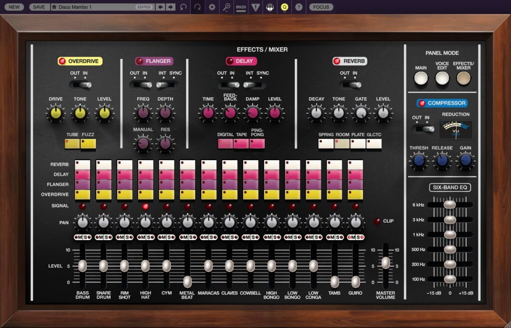 CHERRY AUDIO CR-78 - Effects + Mixer Panel